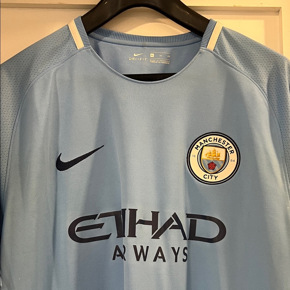 Nike Manchester City 2017 Home Soccer Jersey